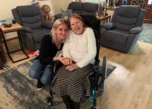 Woman In A Wheelchair And An Older Woman