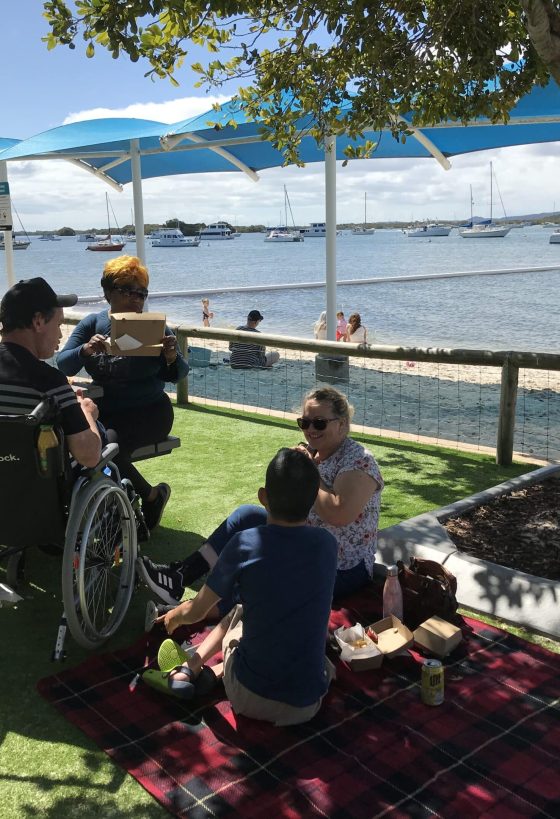 Day Program Trip to the beach | United Disability Care Disability Day Programs in Coffs Harbour