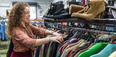 Lady choosing clothes — Disability Support Services in Robina, QLD