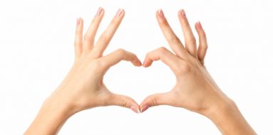 Heart sign using hands — Disability Support Services in Robina, QLD